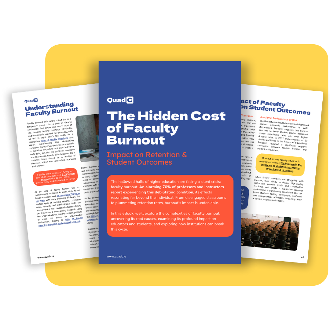 Yellow Square Image - Hidden Cost of Faculty Burnout Ebook